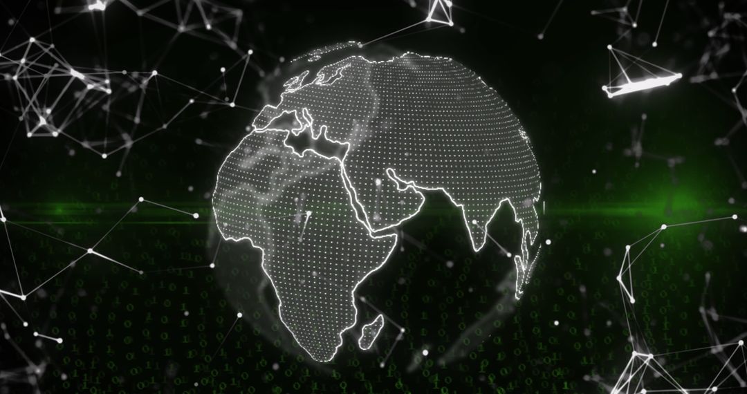 Global Digital Network and Data Analysis Concept