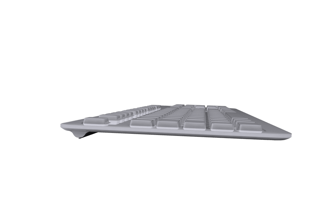 White Keyboard Isometric View on Transparent Background - Download Free Stock Images Pikwizard.com