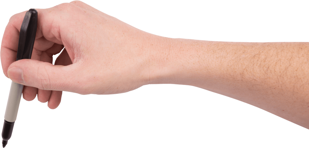 Transparent Hand Writing with Felt Tip Pen