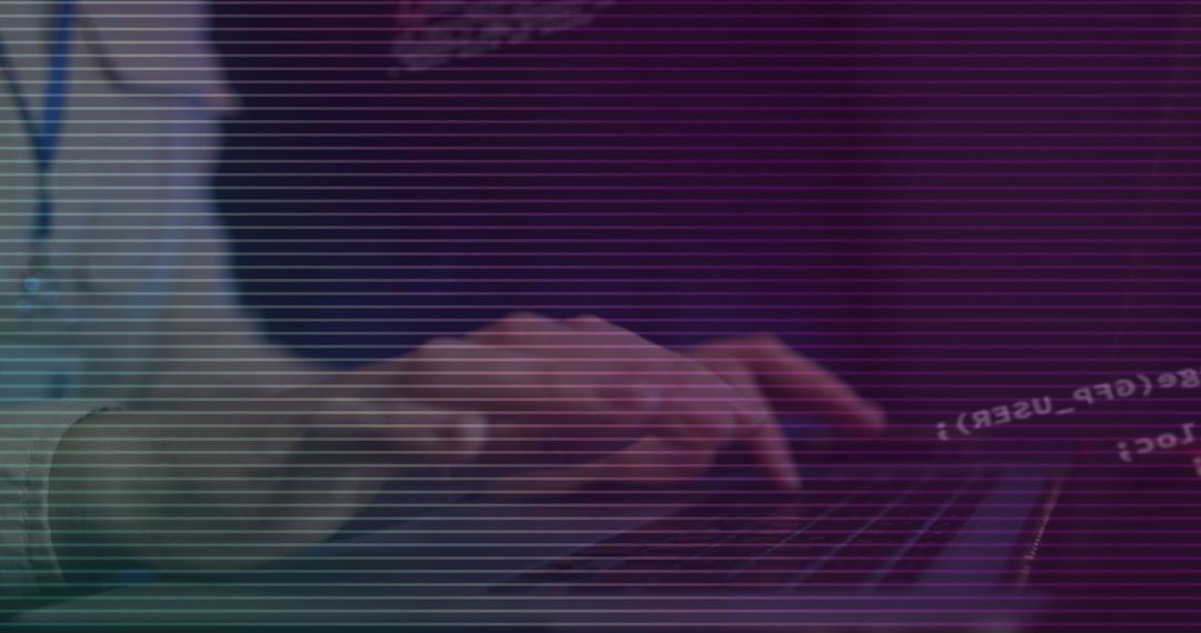 Caucasian Technician Analyzing Data in Server Room with Digital Overlay