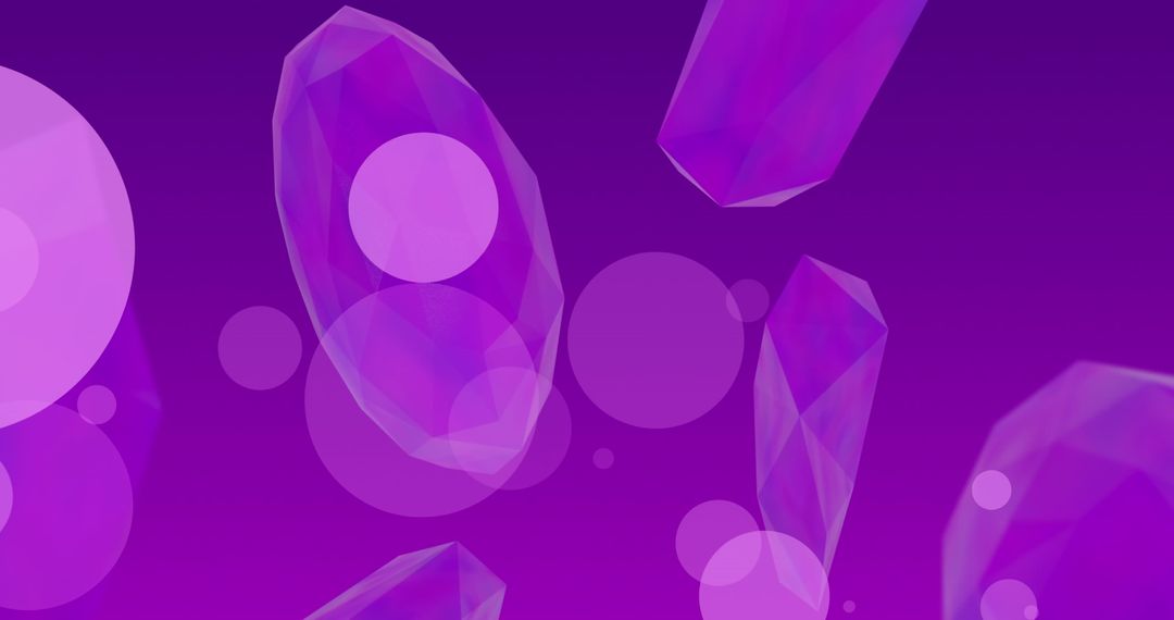 Abstract Geometric Shapes on Vivid Purple Background