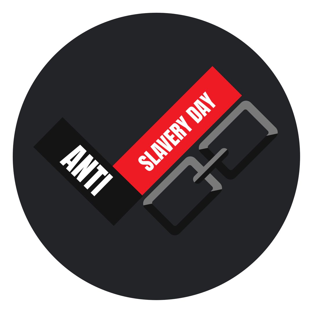 Anti Slavery Day Symbol Highlighting Awareness and Human Rights