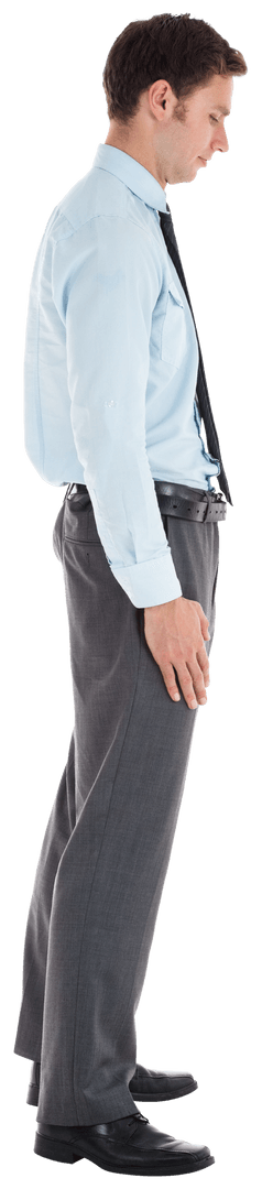 Professional Businessman in Formal Attire on Transparent Background