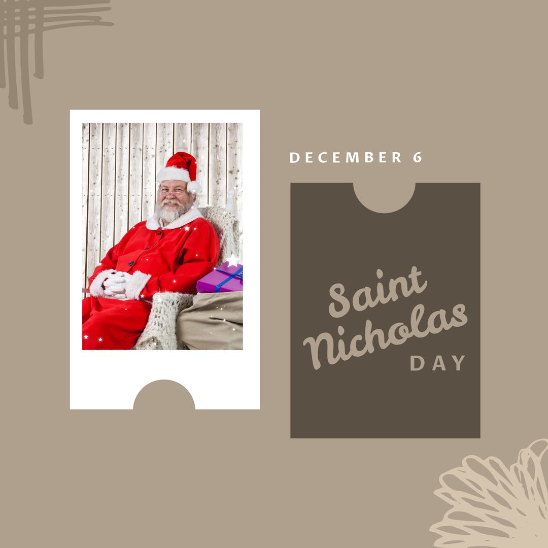 Saint Nicholas Day Celebration with Santa Claus and Presents