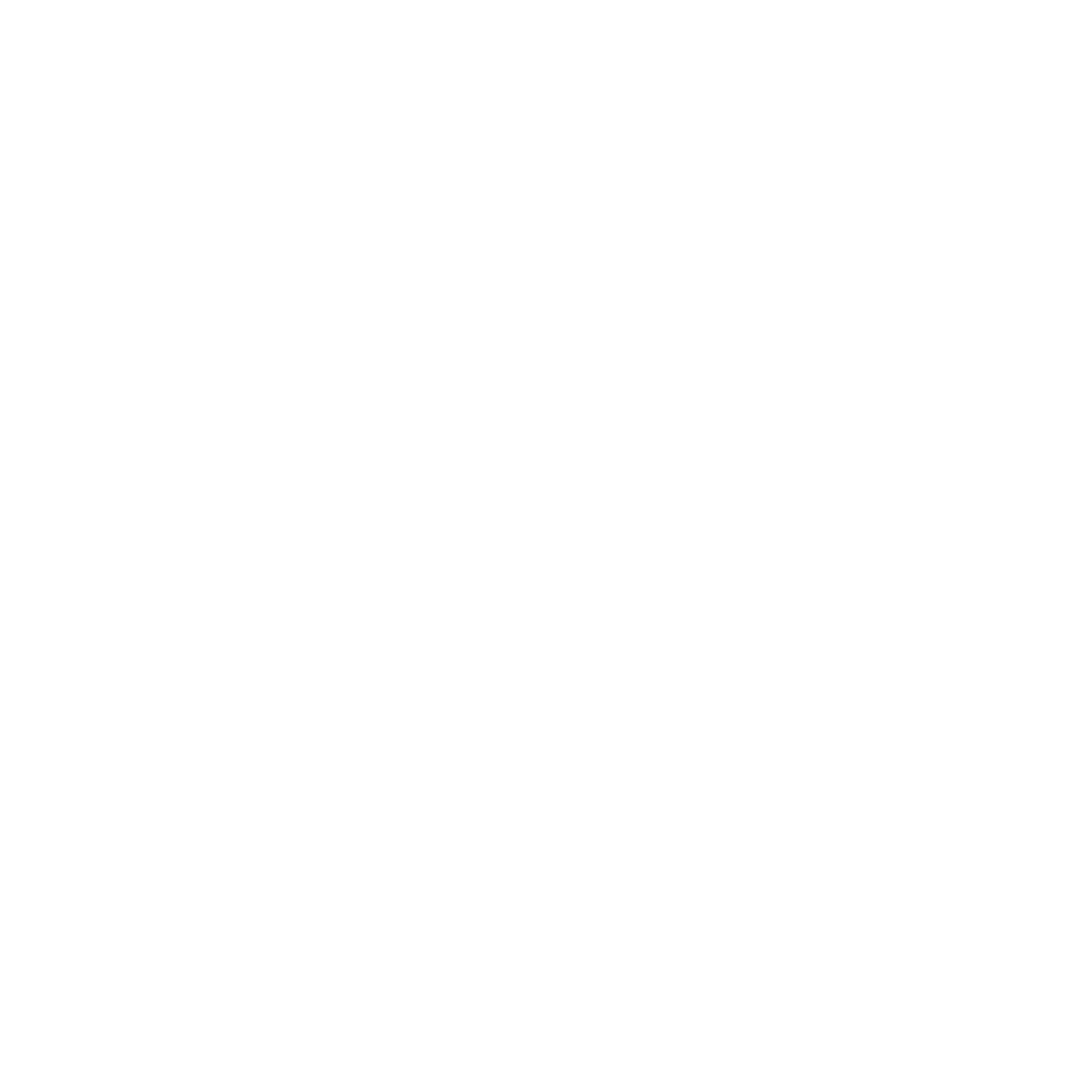 White Ribbon Bookmark Icon on Transparent Background