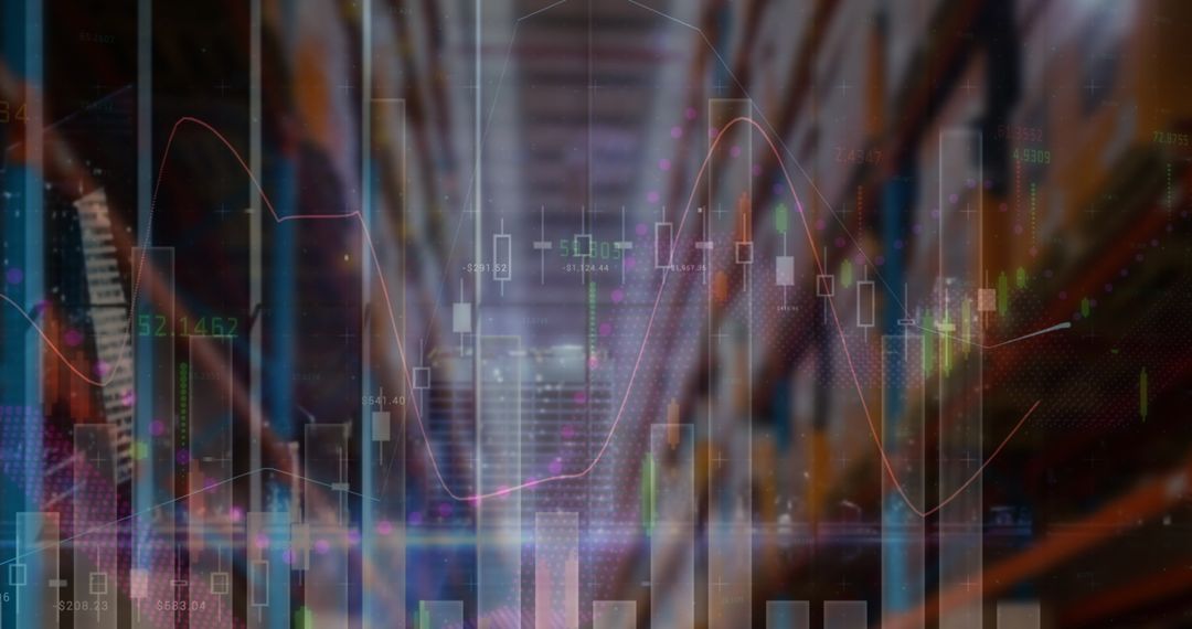 Abstract Global Financial and Logistics Overlay Concept