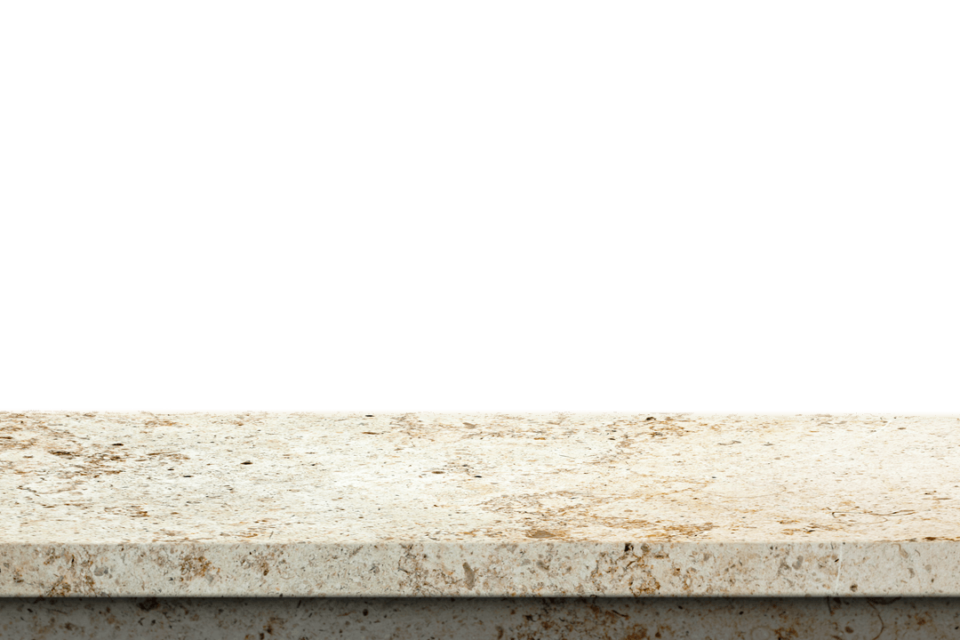 Beige Stone Step with Transparent Background For Construction Use