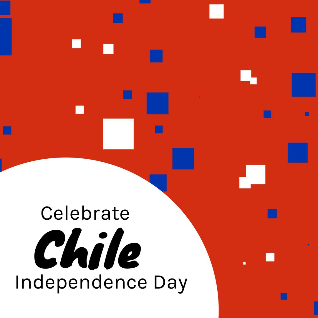 Celebrate Chile Independence Day with Colorful Geometric Design