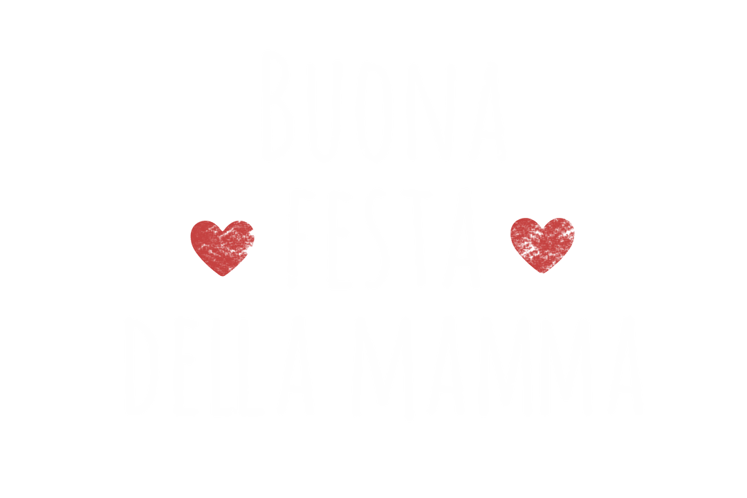 Buona Festa della Mamma Text on Transparent Background for Mother's Day Greeting
