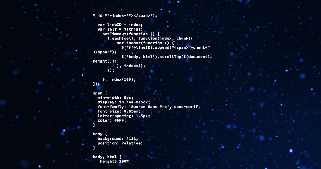 abstract data processing code on starry background - Free Images, Stock Photos and Pictures on Pikwizard.com