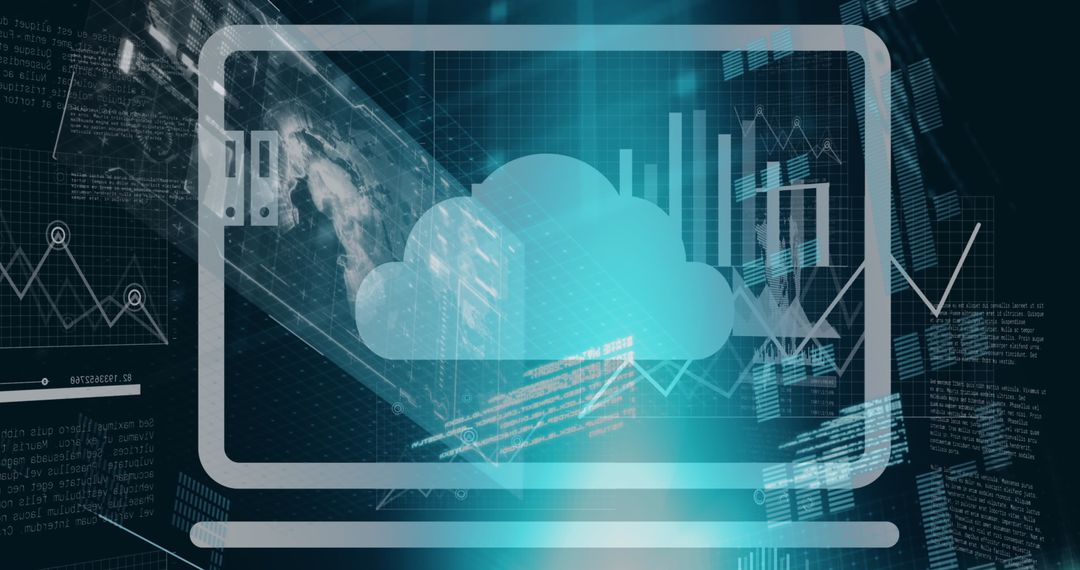 Holographic Elements Illustrating Technology and Data Integration