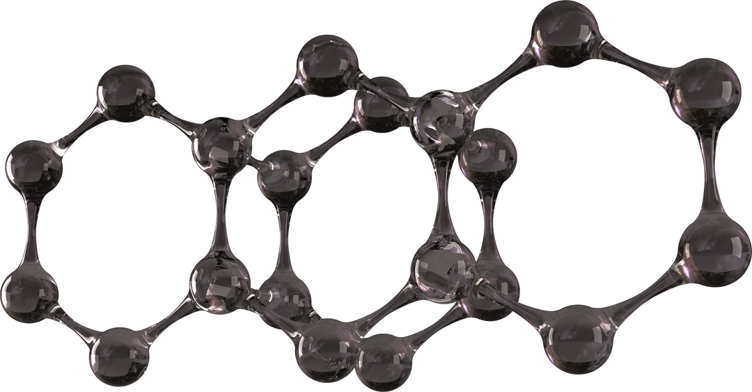 Close-Up Abstract Transparent Molecule Model - Download Free Stock Images Pikwizard.com