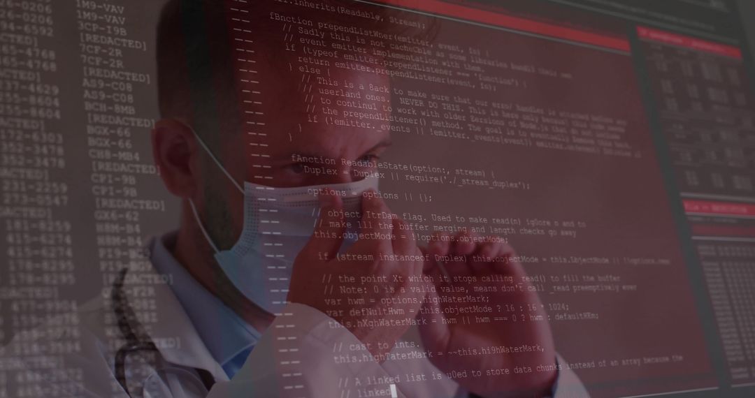 Doctor Analyzing Code: Intersection of Healthcare and Technology
