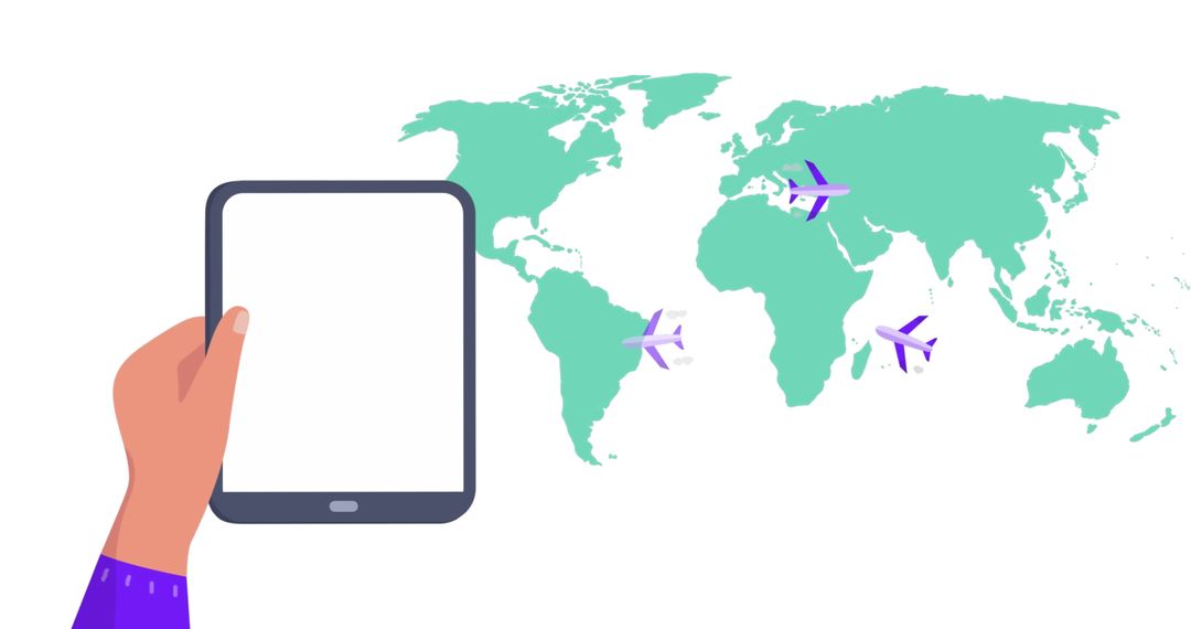 Digital Travel Experience with Tablet Interaction and World Map