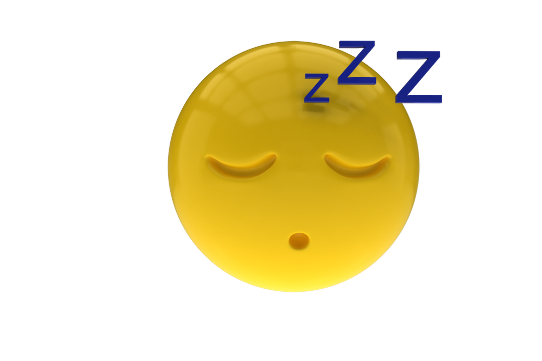 3D Yellow Resting Emoticon with Transparent Background - Download Free Stock Images Pikwizard.com