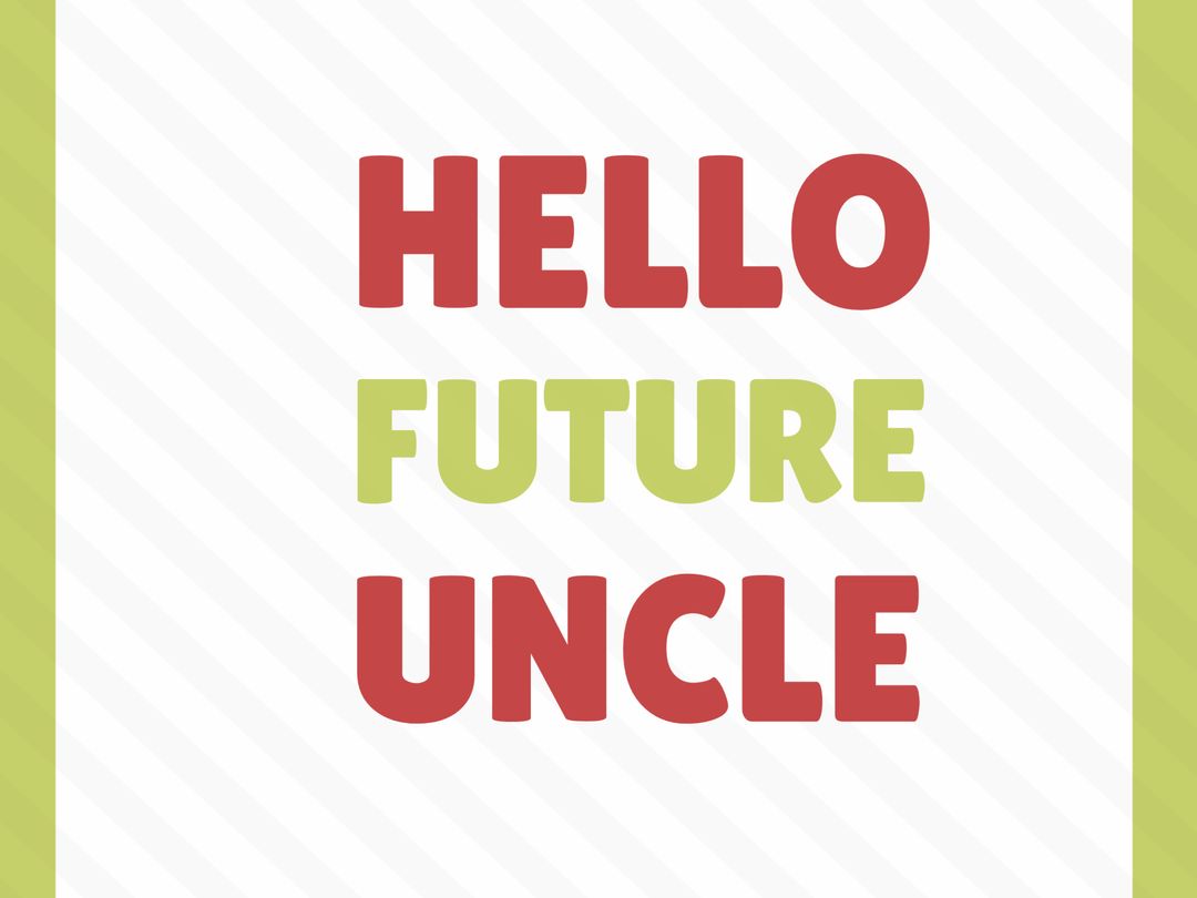 Vibrant Baby Announcement with Fun Typography