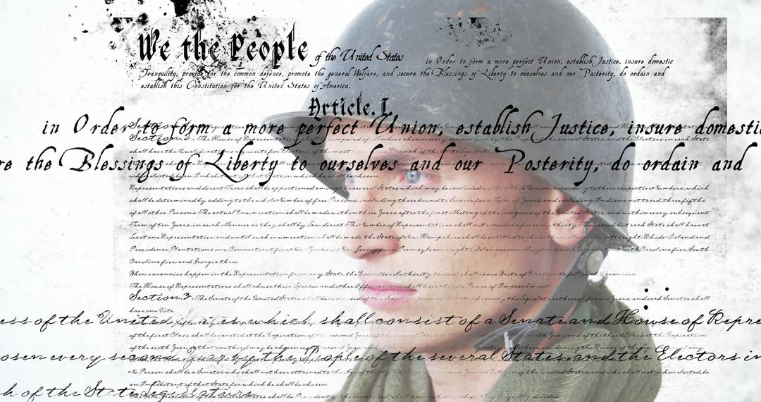 Service Member Reflected in Historical American Constitution