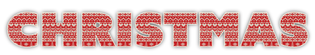 Festive Transparent Christmas Text with Traditional Pattern - Download Free Stock Images Pikwizard.com