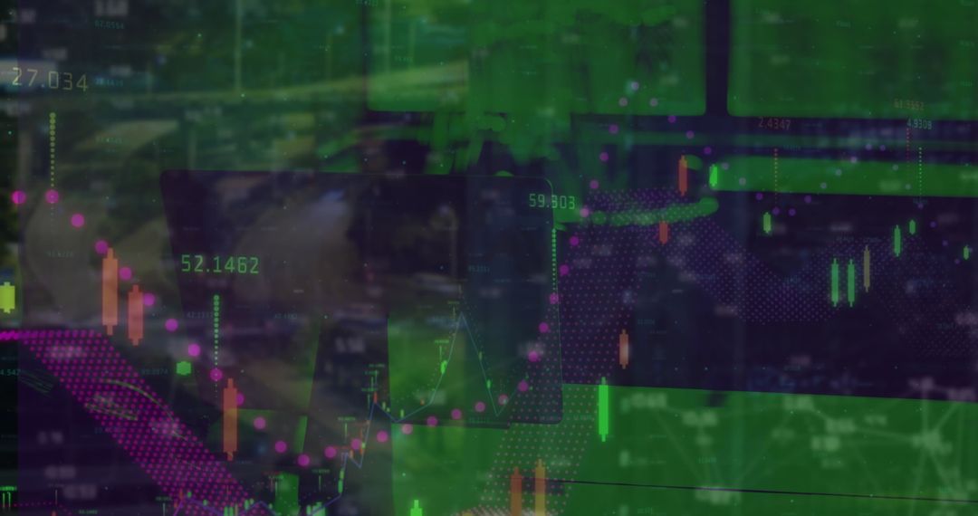 Abstract Financial Data Offering Innovative Business Solutions