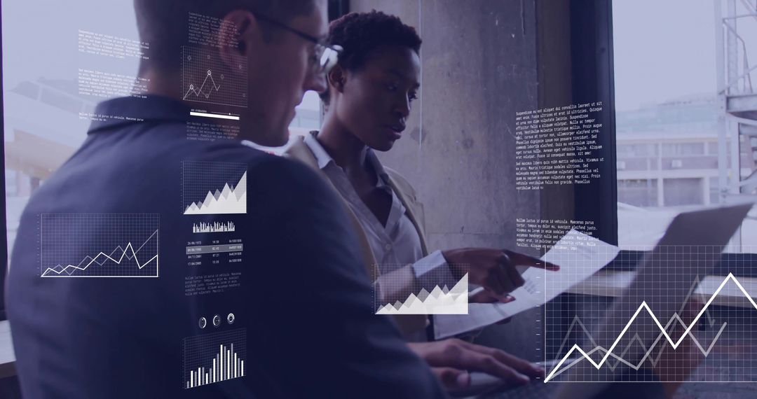 Collaborative Team Meeting with Digital Data Visualization