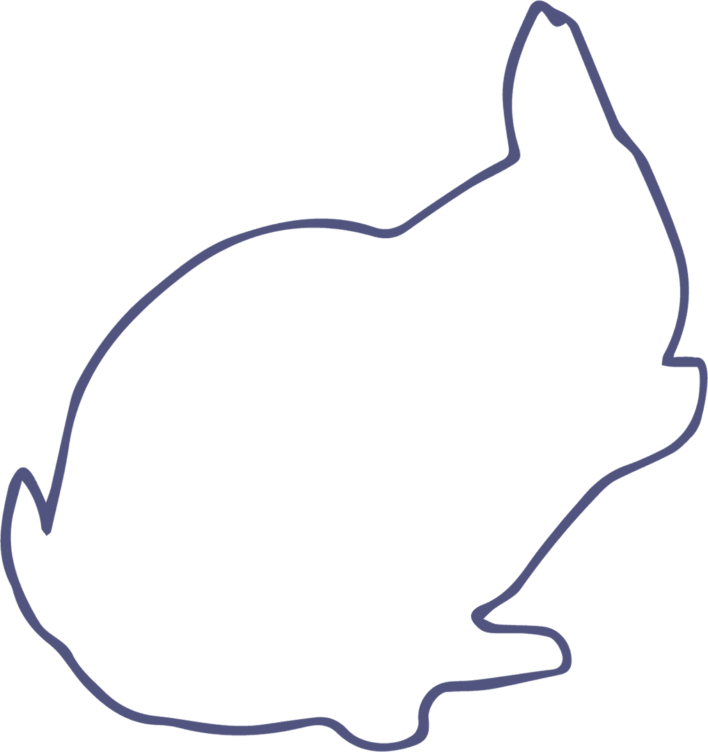 Rabbit Outline on Transparent Background for Design Projects - Download Free Stock Images Pikwizard.com