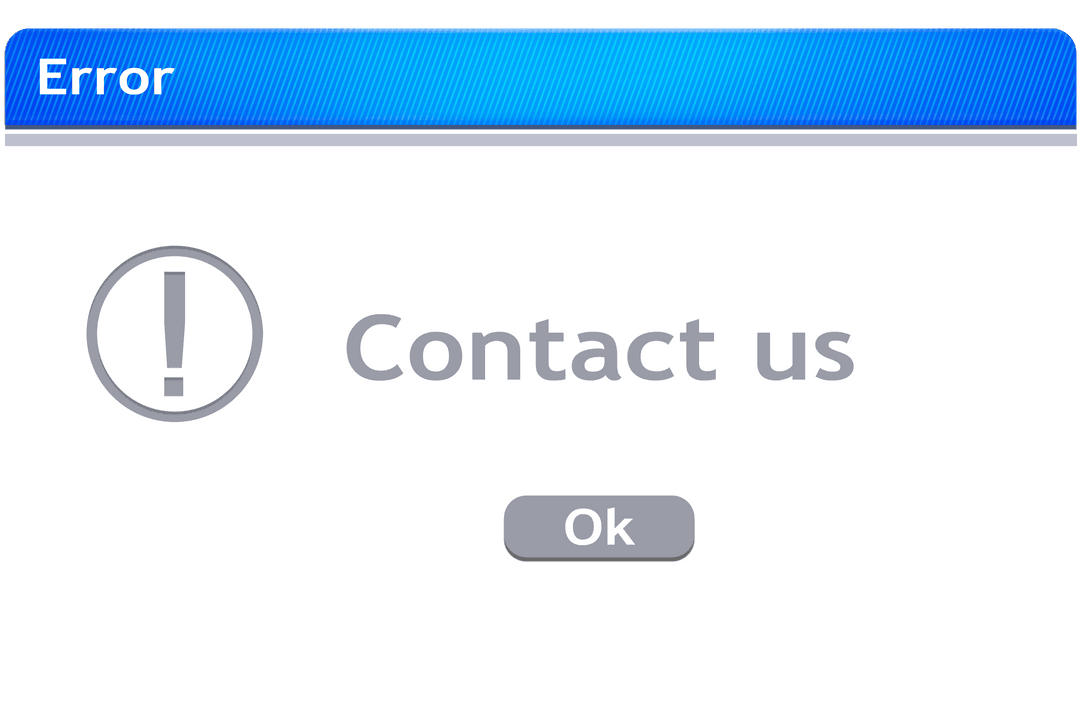 Error Contact Us Message Transparent Digital Graphic