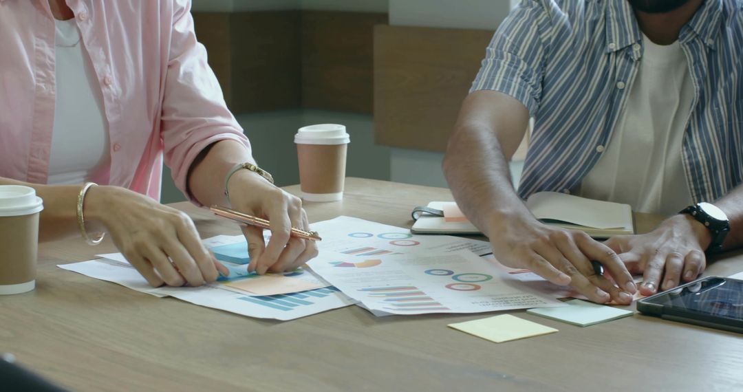 Business Team Analyzing Financial Reports