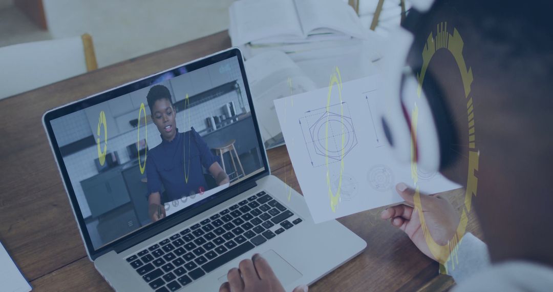 Remote Learning and Virtual Education Workshop at Desk