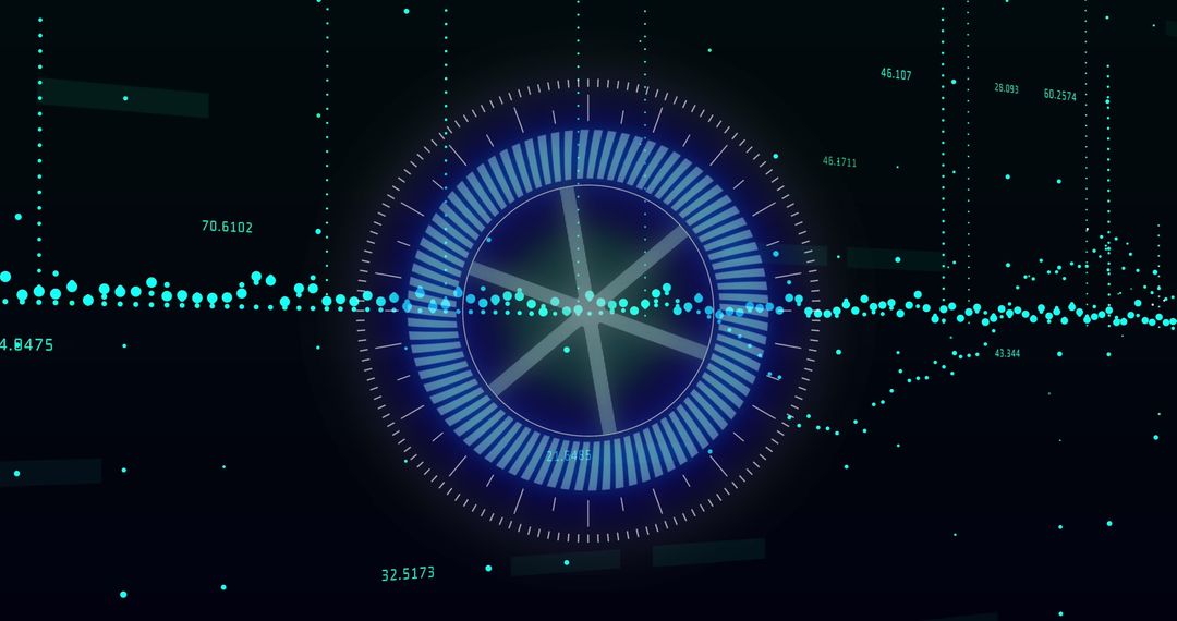 Abstract Digital Data Analysis with Circular Grid