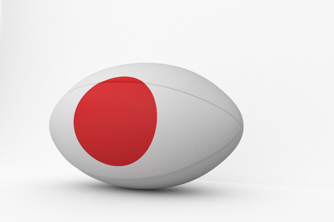 Transparent Rugby Ball with Japanese Flag on Elegant Background - Download Free Stock Images Pikwizard.com