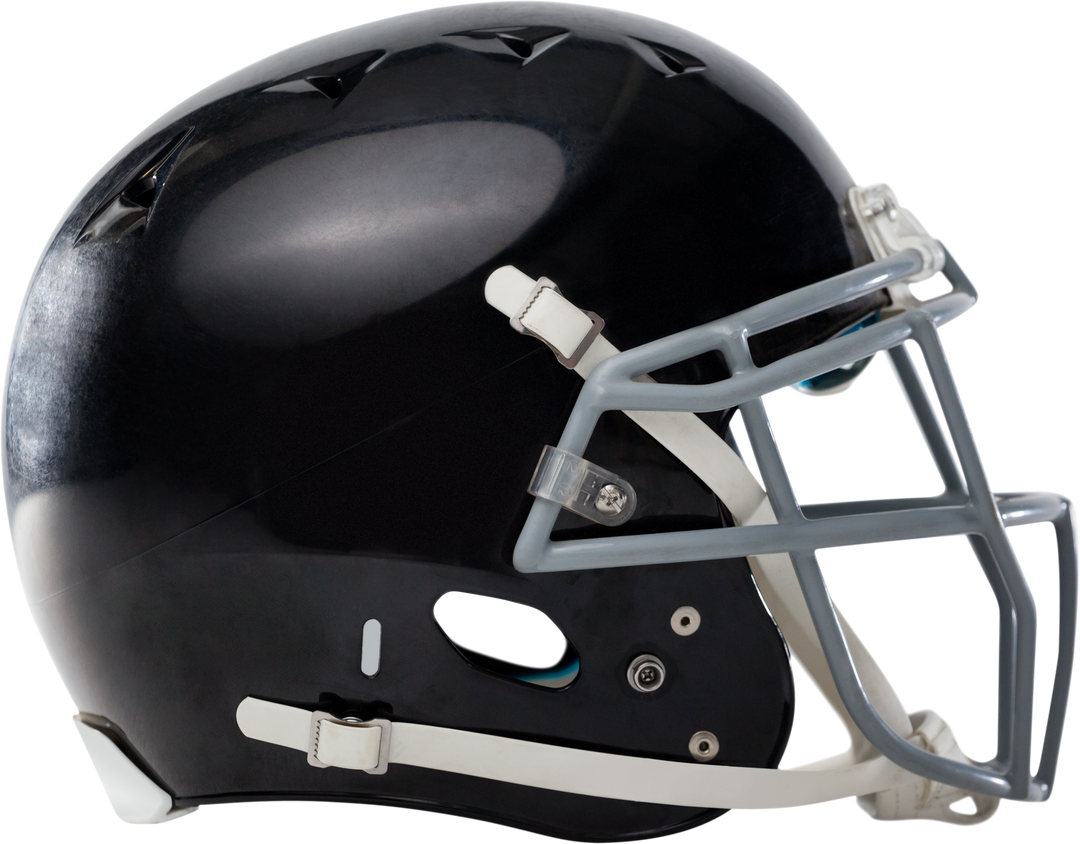 American Football Black Helmet Transparent Background Close-Up - Download Free Stock Images Pikwizard.com