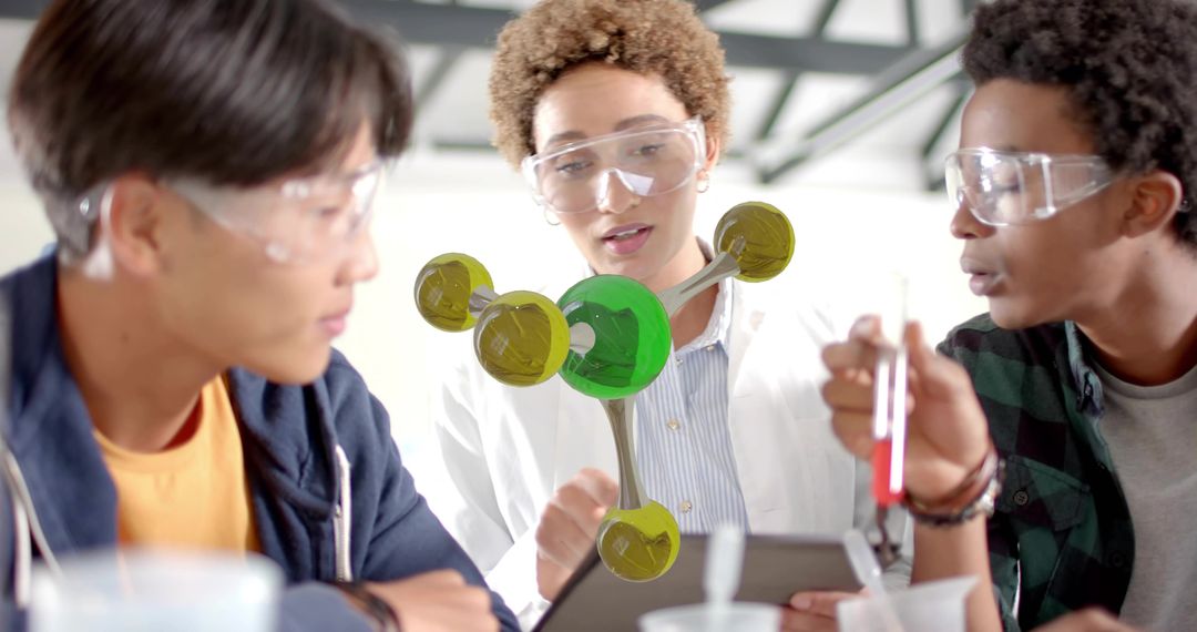 Students Using Augmented Reality Molecular Model for Collaborative Science Learning