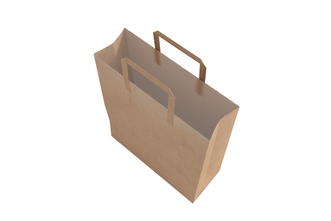 Transparent Overhead View Eco-Friendly Brown Paper Shopping Bag - Download Free Stock Images Pikwizard.com