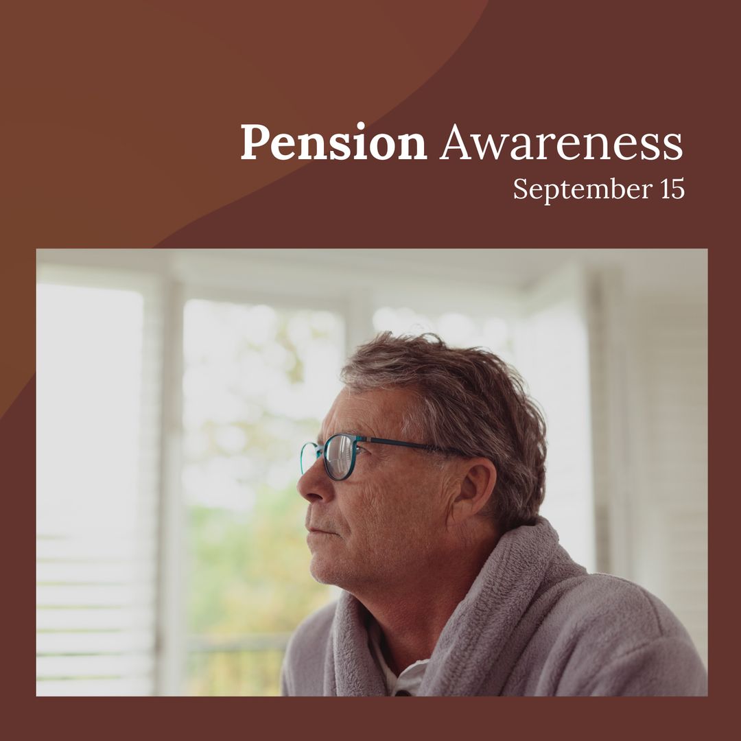 Thoughtful Senior Man Contemplating Retirement on Pension Awareness Day