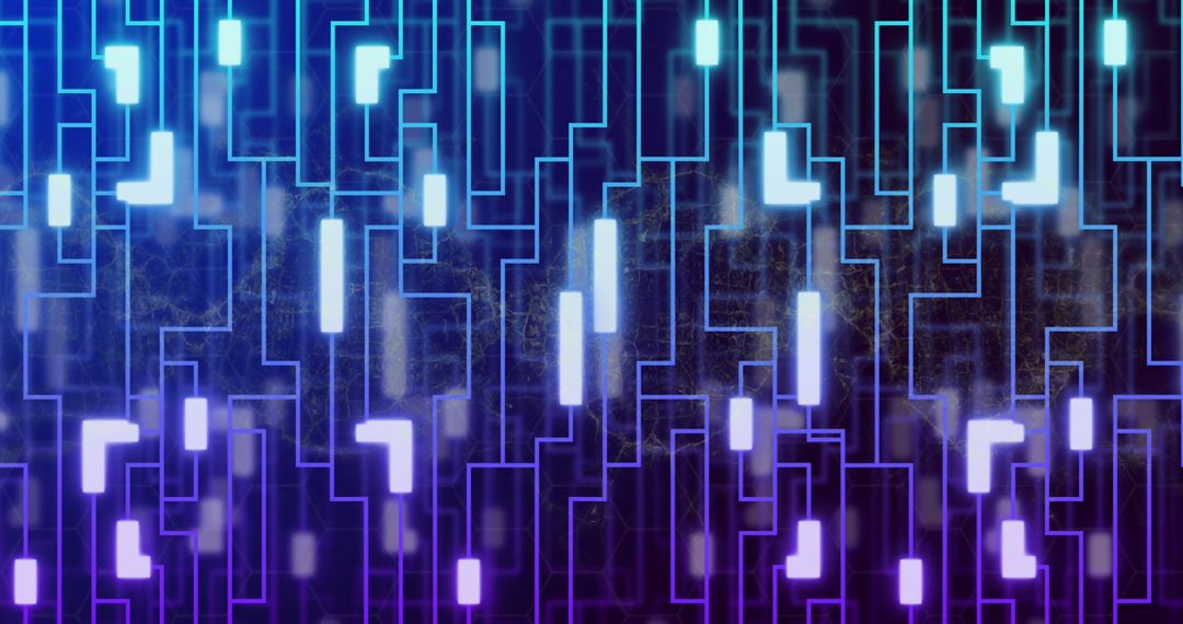 Futuristic Digital DNA Network Connections Background