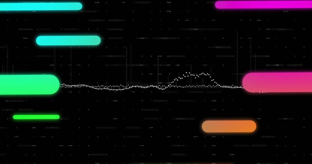 Futuristic Digital Waves and Lines Depicting Stock Market Fluctuations