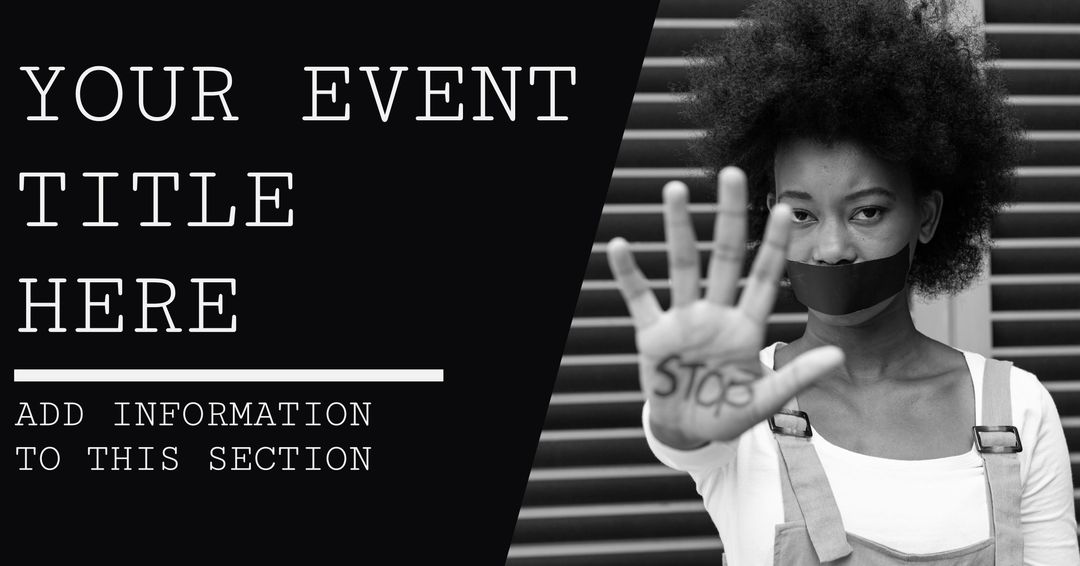 Empowered Protestor Highlighting Social Resistance and Awareness