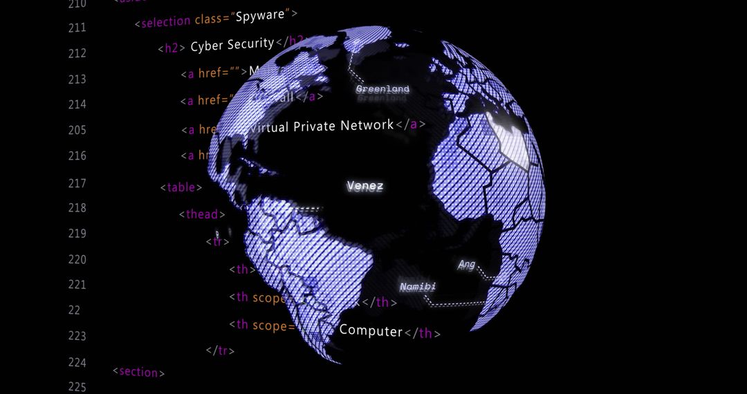 digital global connections and data processing visualization - Free Images, Stock Photos and Pictures on Pikwizard.com