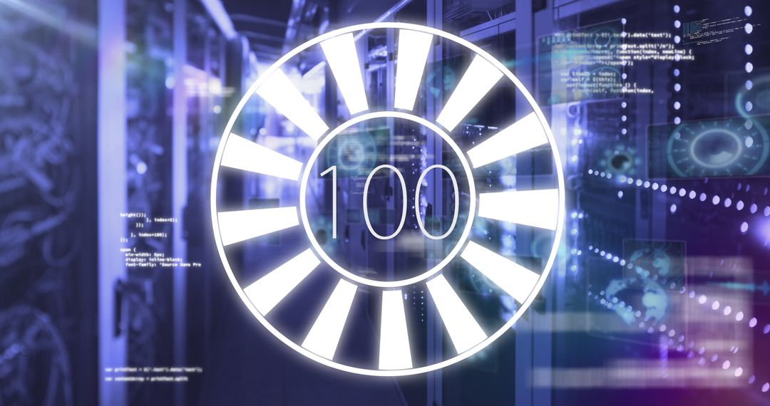 Data Processing Visualized in Server Room Environment