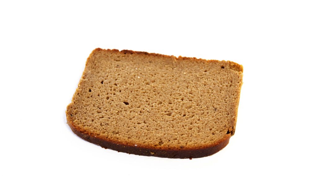 Close-up Sliced Brown Bread on White Background - Free Images, Stock Photos and Pictures on Pikwizard.com