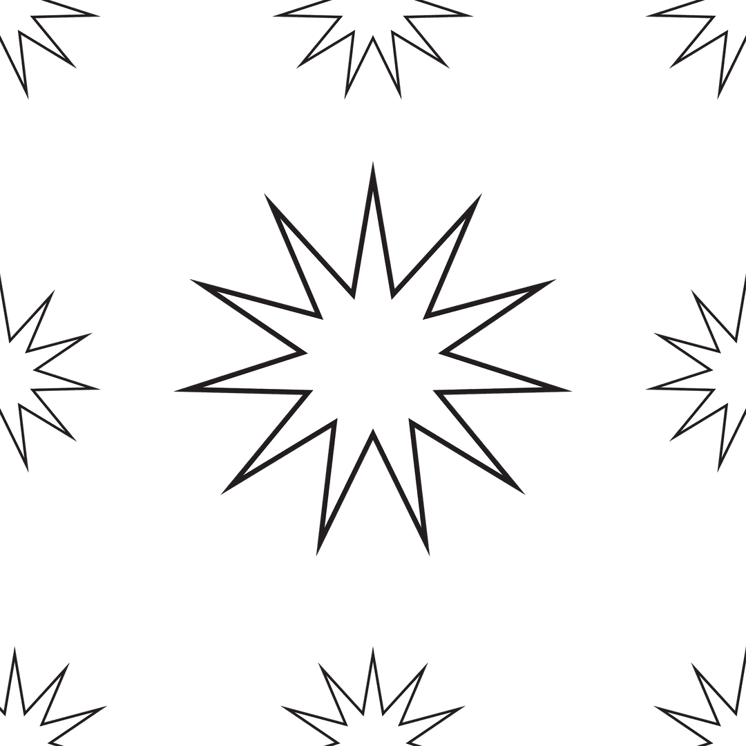 Seamless White Star Pattern on Transparent Background for Multipurpose Use