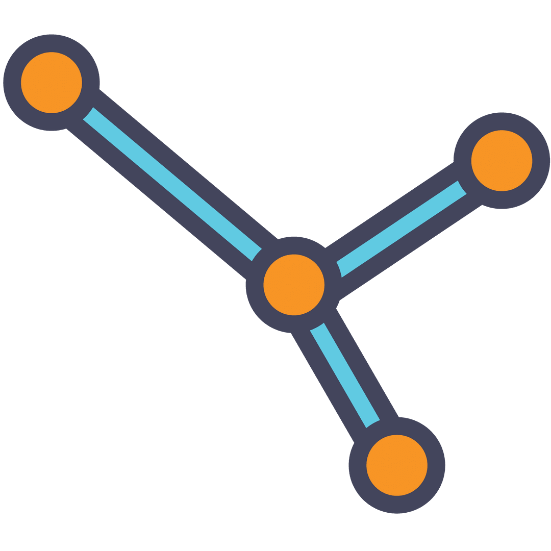 Abstract Geometric Network Transparent Illustration