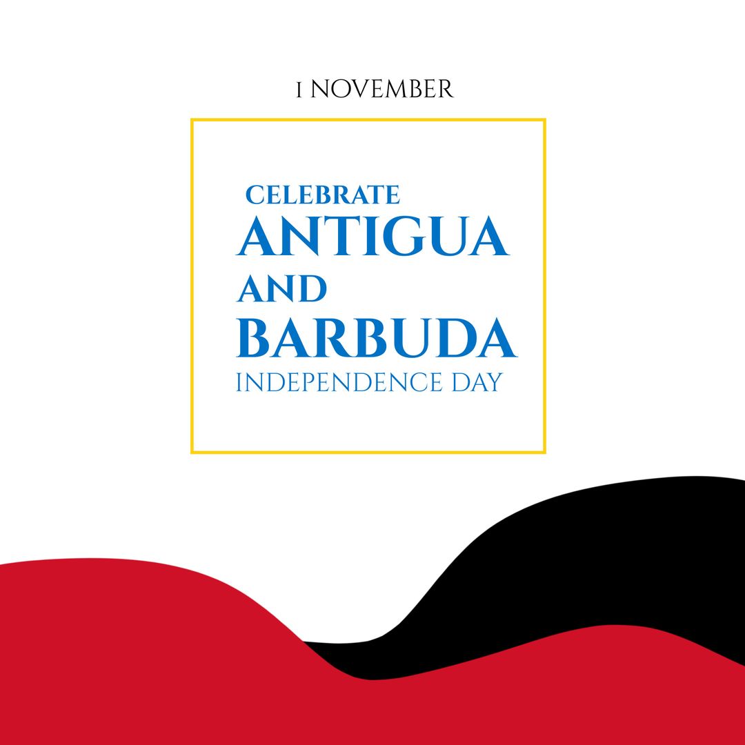 Celebrating Antigua and Barbuda Independence Day Vector Design