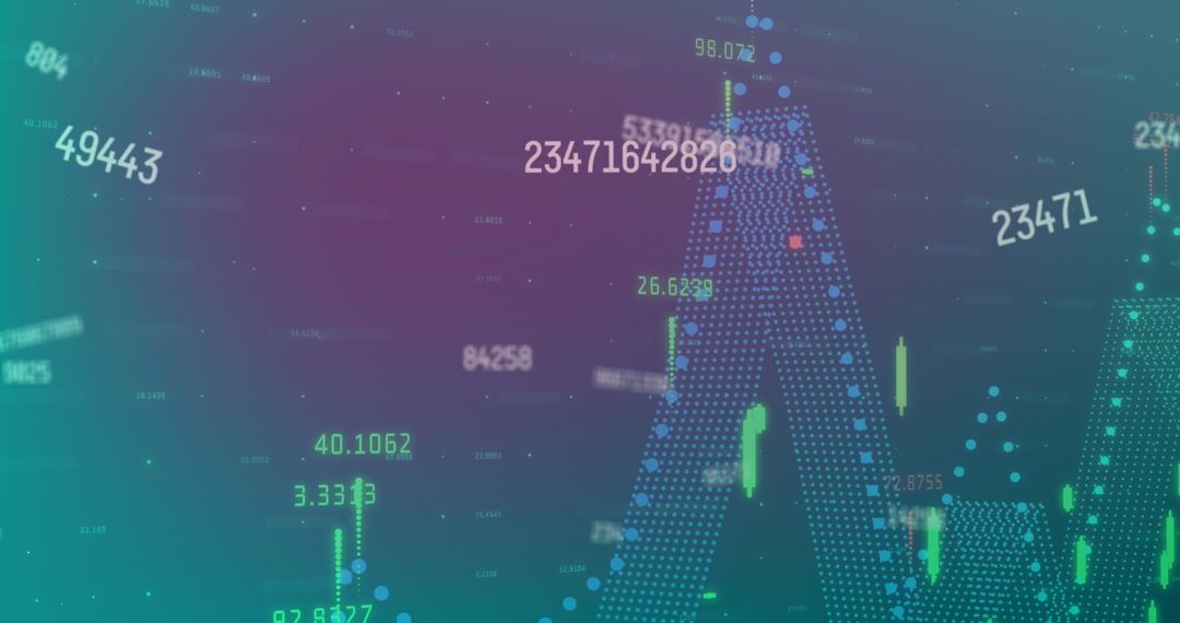 Dynamic Financial Data Visualization with Holographic Numbers