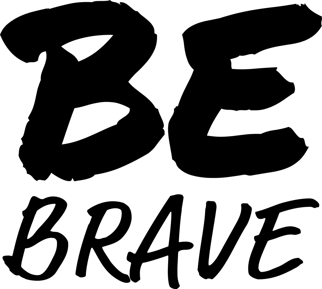 Be Creative Inspirational Text on Transparent Background