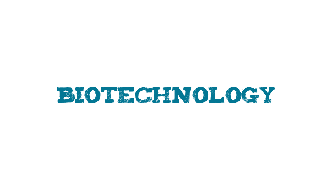 Biotechnology Blue Text on Transparent Background - Download Free Stock Images Pikwizard.com