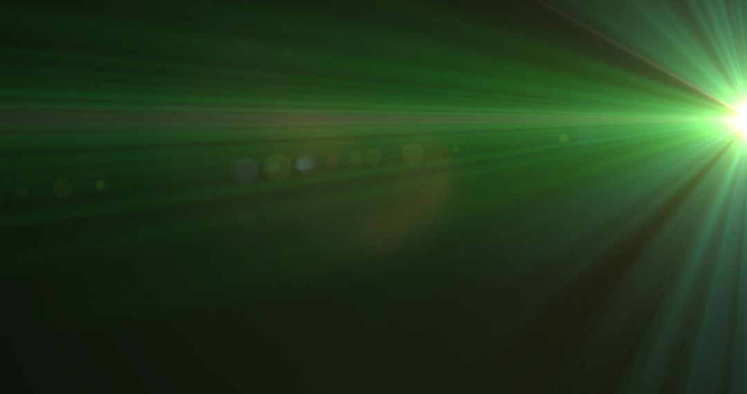 Abstract Green Light Burst with Dynamic Rays