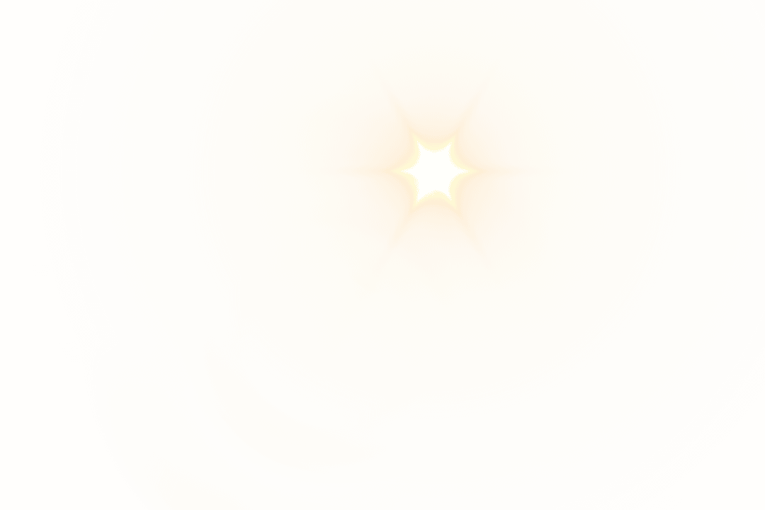 Glowing Star Light Burst with Auras on Transparent Background
