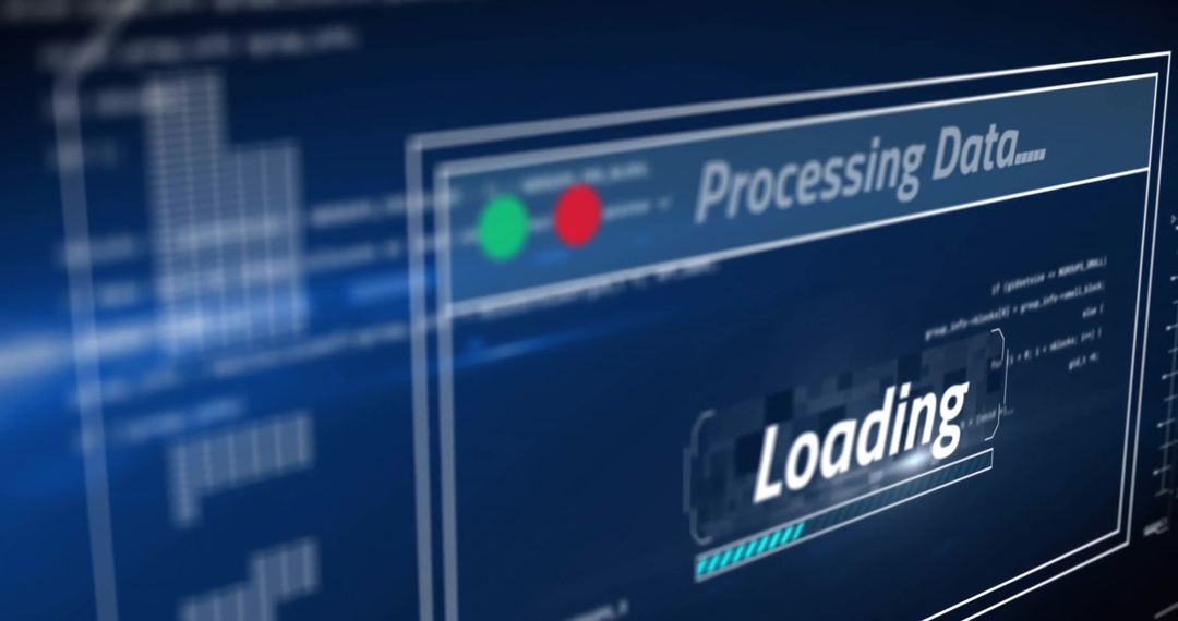 Digital Data Processing Loading Screen Concept - Free Images, Stock Photos and Pictures on Pikwizard.com