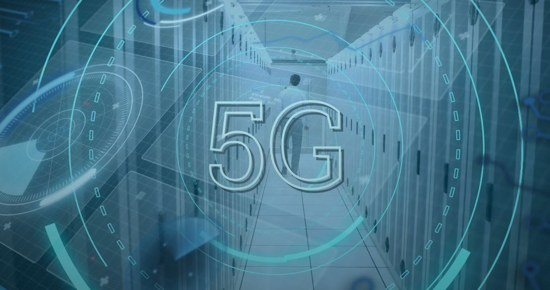 5G Technology and Data Center Concept - Free Images, Stock Photos and Pictures on Pikwizard.com